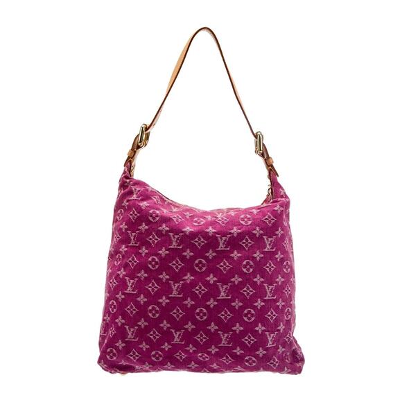 Louis Vuitton Baggy Shoulder Bag Pink Fuchsia Denim SD0036 - Picture 4 of 14